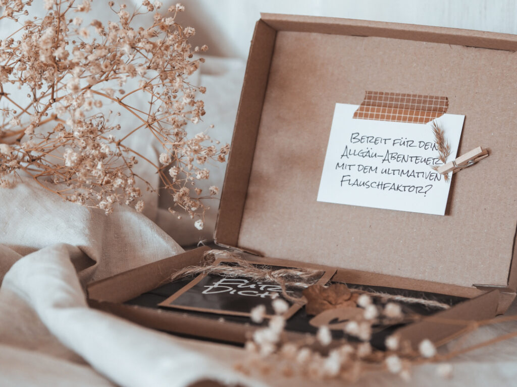 Gutscheine in einer Erlebnisbox