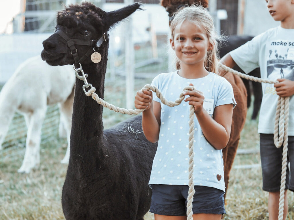 Kindergeburtstag auf der Alpakafarm