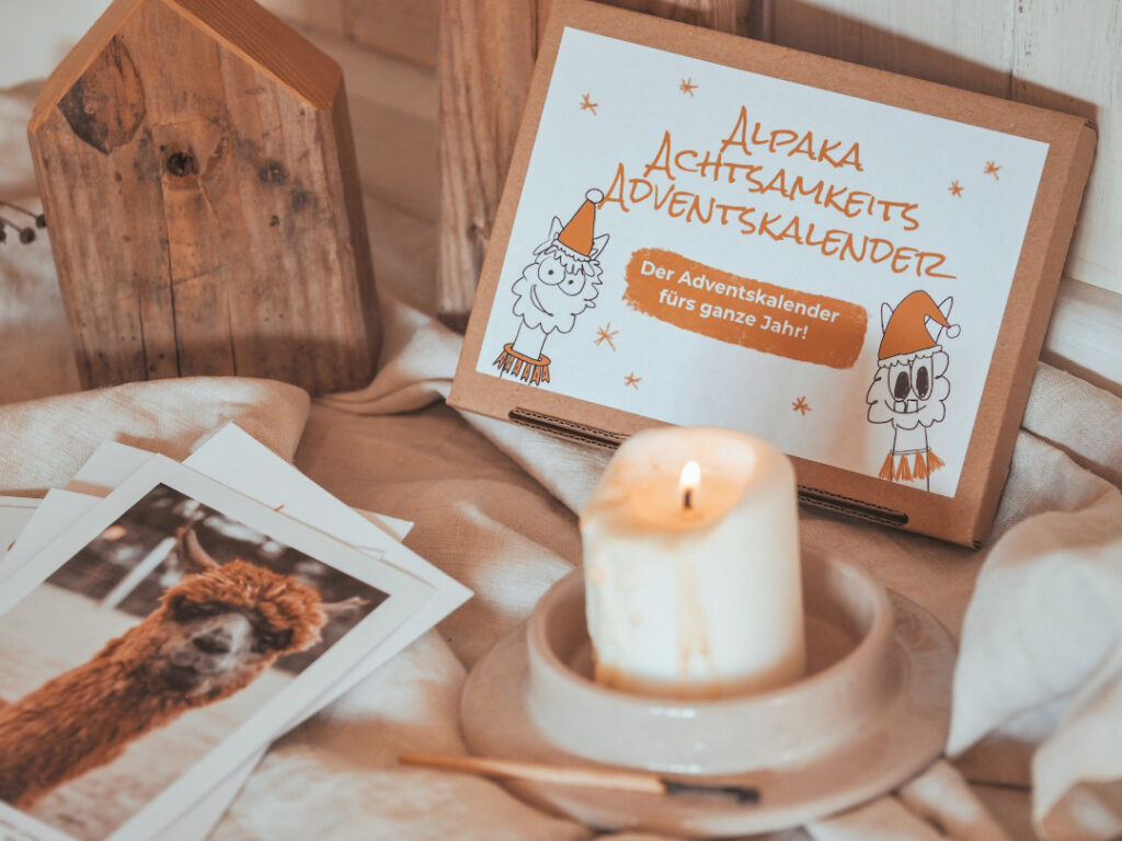 Adventskalender mit Alpakas